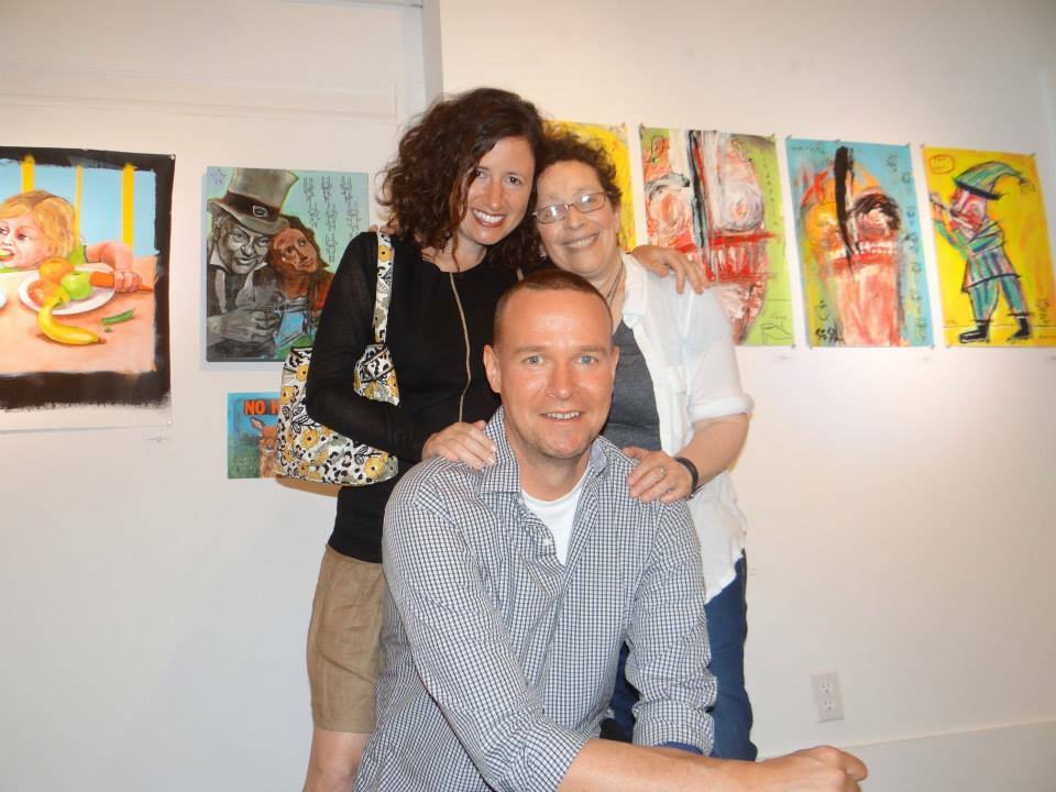 Dana Ellyn, Matt Sesow & Debbie Nadolney at AMP Art Market in Provincetown MD