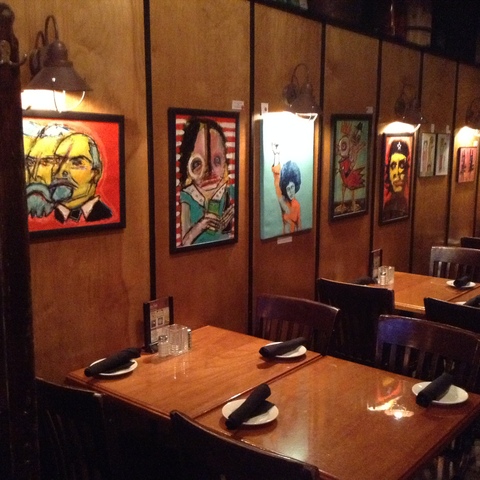 Dana Ellyn and Matt Sesow exhibit at the Marx Cafe in Washington, DC. 2014