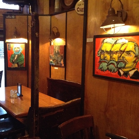 Dana Ellyn and Matt Sesow exhibit at the Marx Cafe in Washington, DC. 2014