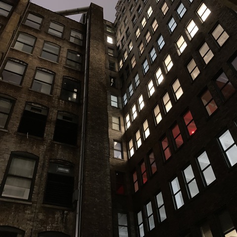 The view from our balcony at our Murray Hill hotel in NYC