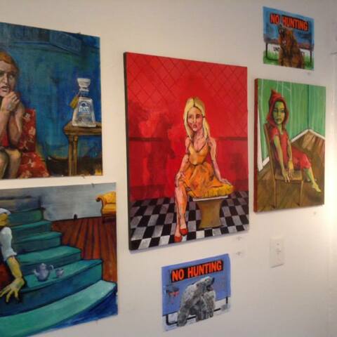 Ellyn and Sesow "Fairytales & Folklore" exhibit at AMP Art Market, Provincetown MA