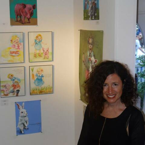 Ellyn and Sesow "Fairytales & Folklore" exhibit at AMP Art Market, Provincetown MA