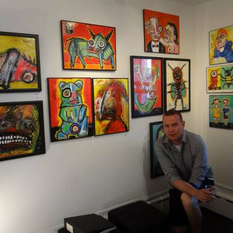 Ellyn and Sesow "Fairytales & Folklore" exhibit at AMP Art Market, Provincetown MA