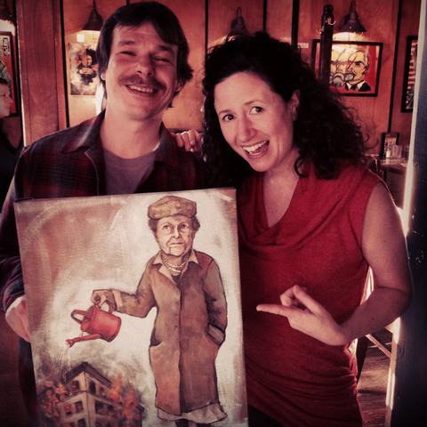 Dana Ellyn and Matt Sesow exhibit at the Marx Cafe in Washington, DC. 2014