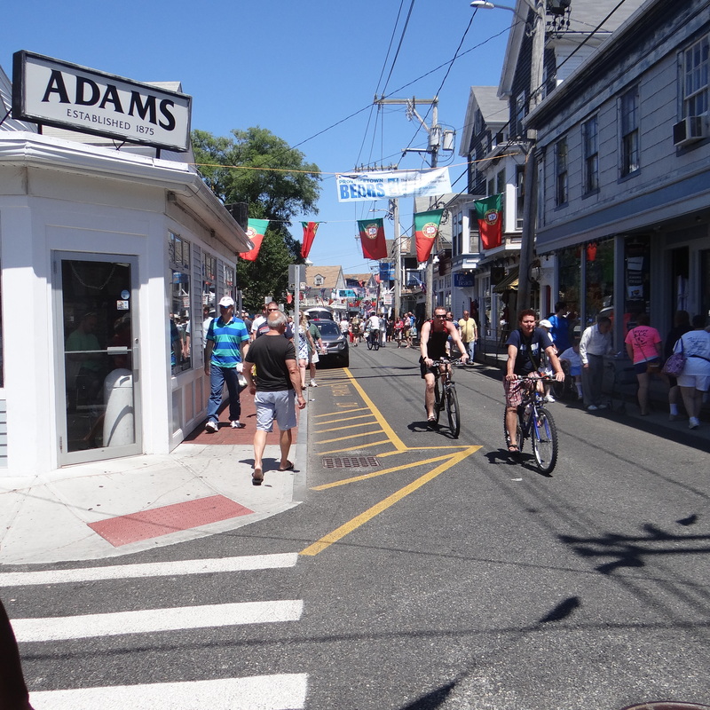 Dana Ellyn and Matt Sesow in Provincetown, MA during Bear Week - for their Fairytales & Folklore exhibit at AMP Art Market.