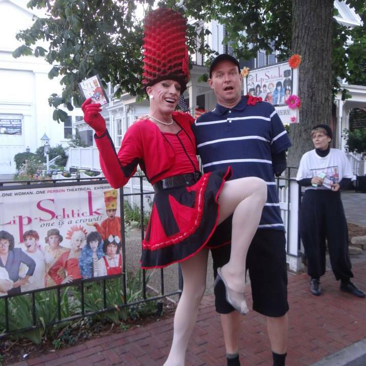 Dana Ellyn and Matt Sesow in Provincetown, MA during Bear Week - for their Fairytales & Folklore exhibit at AMP Art Market.